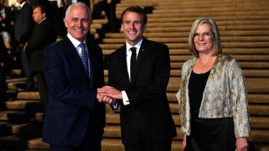 French PM Emmanuel Macron Refers to Australian PM's Wife Lucy as 'Delicious'