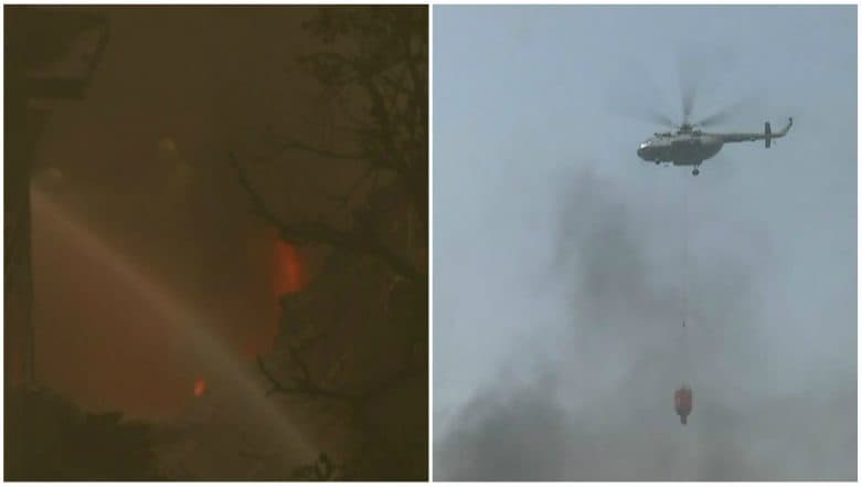 Massive Fire Breaks Out at Rubber Godown in Delhi's Malviya Nagar, 35 Fire Tenders on Spot (Watch Video) Massive Fire Breaks Out at Rubber Godown in Delhi's Malviya Nagar, 35 Fire Tenders on Spot (Watch Video)