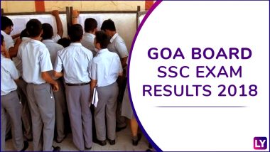 Goa Board SSC Results 2018 Live Updates: GBSHSE Announced Class 10th Results Today; Check Scores Online at gbshse.gov.in