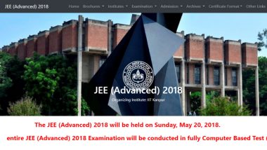 JEE Advanced 2018 Exam Date: Online Registration Begins at jeeadv.ac.in, Know Eligibility and Exam Pattern Details