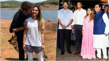 Isha Ambani With Husband-to-be Anand Piramal Visit ISKCON & Siddhivinayak Temples: See Pics & Video of Newly Engaged Couple With Families!