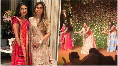 Isha Ambani Dances on 'Ghoomar' Song at Her Engagement Party with Sister-in-law Shloka Mehta! Watch This Viral Video