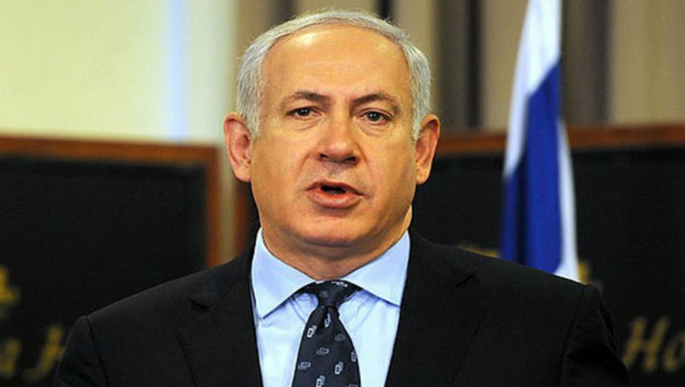 Israel's Benjamin Netanyahu Again Quits Rally as Rocket Alert Sounds Israel's Benjamin Netanyahu Again Quits Rally as Rocket Alert Sounds