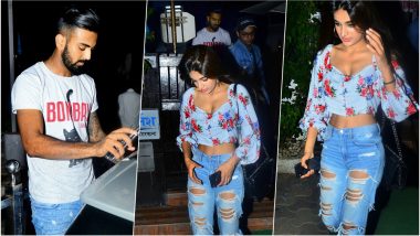 KL Rahul and Nidhhi Agerwal SPOTTED Leaving a Mumbai Eatery Together, Sparks Romance Rumours of Another Cricketer-Bollywood Actress Pair!