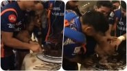 IPL 2018 Diaries Video: Mumbai Indians Cake Ishan Kishan&rsquo;s Face After Winning the Match Against Kolkata Knight Riders