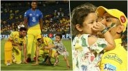 MS Dhoni Playing With Daughter Ziva Post CSK vs KXIP Battle Is Winning Hearts (See Pics and Video)