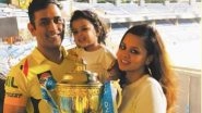IPL 2018: Ziva Doesn&rsquo;t Care About Trophy, Says MS Dhoni; Shares Family Photo Post CSK&rsquo;s Win