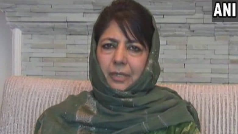 Jammu and Kashmir: Mehbooba Mufti's Cavalcade Attacked in Anantnag Jammu and Kashmir: Mehbooba Mufti's Cavalcade Attacked in Anantnag