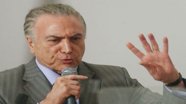 Brazil's President Michel Temer Charged with Corruption, Money Laundering