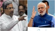 Karnataka Elections: Siddaramaiah Sends Legal Notice to PM Modi For '10 Per Cent CM', 'Ease of Murder' Remarks, Seeks Rs 100 Crore For Damages