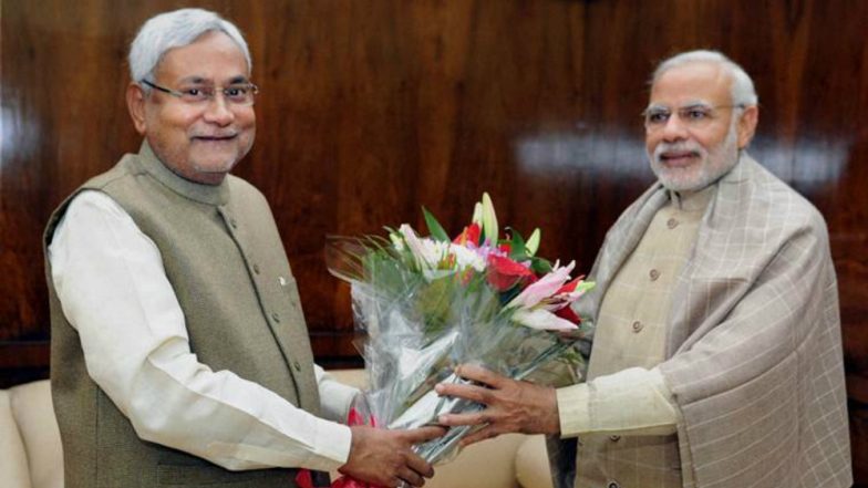 Nitish Kumar Congratulates PM Narendra Modi on Completion of Four Years in Office