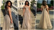 Priyanka Chopra Shines in Dior at Meghan Markle-Prince Harry Evening Reception: Indian Beauty&rsquo;s Fashion Moments at Royal Wedding Is Winning Hearts (See Pics)