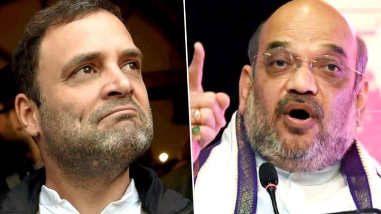 Chandrayaan 2: Rahul Gandhi, Amit Shah And Other Political Leaders Unite in Lauding ISRO, Boosting Scientists' Morale After Communication Lost With Vikram Lander Just 2.1 km From Moon's Surface; Read Tweets Chandrayaan 2: Rahul Gandhi, Amit Shah And Other Political Leaders Unite in Lauding ISRO, Boosting Scientists' Morale After Communication Lost With Vikram Lander Just 2.1 km From Moon's Surface; Read Tweets