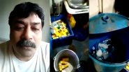 Indian Railways &lsquo;Garib Rath&rsquo;: Pantry Staff Stores Drinking Water Bottles and Frooti Inside Train Toilet? Watch Video