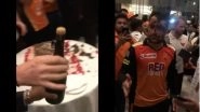 Rashid Khan Refuses to Have Champagne Post SRH&rsquo;s Win Over KKR in IPL 2018 Qualifier, Watch Video