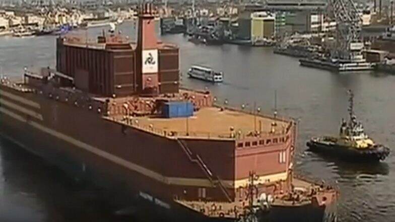 Russia's first floating nuclear power plant starts sea voyage to load fuel