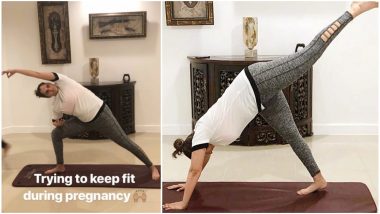 Sania Mirza Shares Photos of Exercising During Pregnancy on Instagram: Mom-to-Be Leaves Us Pleasantly Surprised!