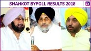 Shahkot By-Election Results 2018 News Updates: Congress Candidate Hardev Singh Laddi Sherowalia Wins Shahkot Assembly Seat by 38, 802 Votes