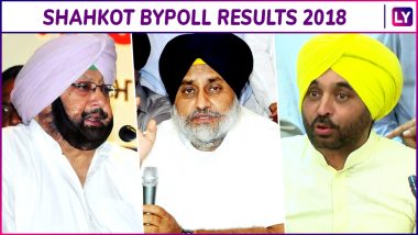 Shahkot By-Election Results 2018 News Updates: Congress Candidate Hardev Singh Laddi Sherowalia Wins Shahkot Assembly Seat by 38, 802 Votes