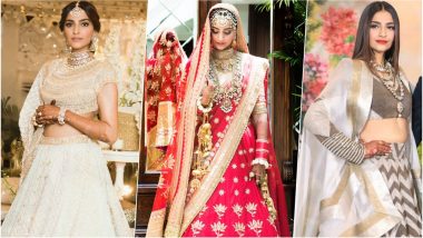 Sonam Kapoor in Anuradha Vakil, Abu Jani Sandeep Khosla or Anamika Khanna; Which Outfit from her Wedding Ceremonies was Most Impressive? See Pictures & Decide