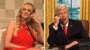 Porn Star Stormy Daniels Warns US President Donald Trump of a Storm in Saturday Night Live (Watch Video)