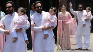 Taimur Ali Khan Rocks the Man Bun at Sonam Kapoor-Anand Ahuja Wedding, Outshines Other Celeb Guests! See Cute Pics