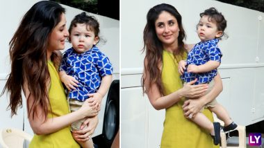 After Asking Paparazzi to Stop Clicking Pictures, Kareena Kapoor Khan Poses With Taimur!