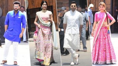 Sonam Kapoor Anand Ahuja Wedding Pics: Amitabh Bachchan to Kareena Kapoor, Photos of Bollywood Celebs Spotted at The Grand Marriage