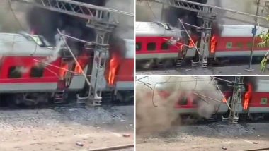 Train From Delhi to Visakhapatnam Catches Fire Near Gwalior, Flames Erupt in Four AC Coaches