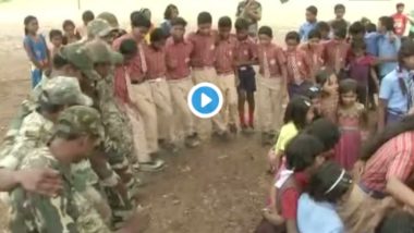 Watch Video: Police and School Children Dance Together to Encourage Tribals in Naxal Prone Chhattisgarh Villages