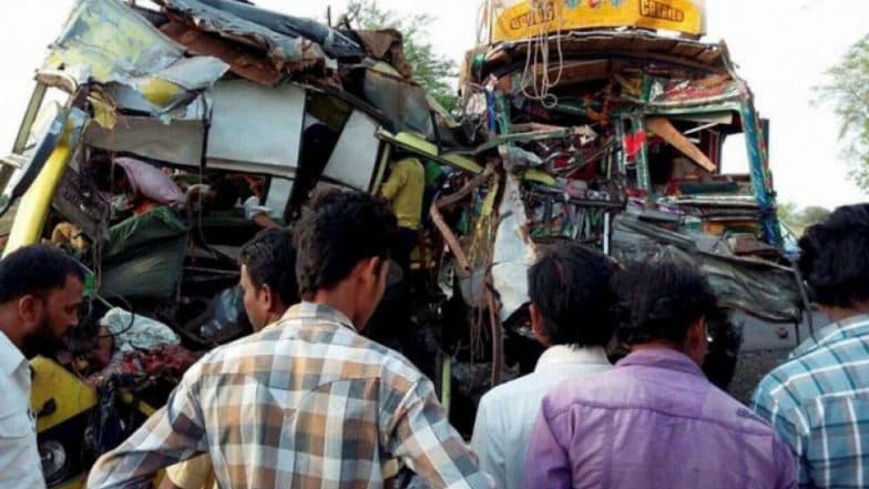 Image result for TSRTC- Lorry collision near Karimnagar, Six killing