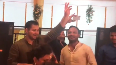 Tejashwi Yadav Dances To 'Lollypop Lagelu' Bhojpuri Song! Lalu’s Son Tej Pratap Yadav & Aishwarya Rai’s Wedding Video Goes Viral