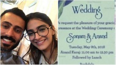 Sonam Kapoor and Anand Ahuja's Wedding Card is out and here's what it Looks Like!