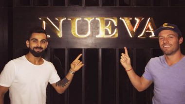 IPL 2018 Diaries: Captain Virat Kohli Hangs Out With AB de Villiers and Other RCB Teammates at His Nueva Bar & Dining Restaurant