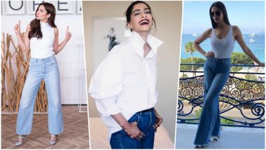 Sonam Kapoor, Deepika Padukone or Mahira Khan, Who Nailed the Trendy White Top and Blue Denim Style at Cannes 2018? See Pictures