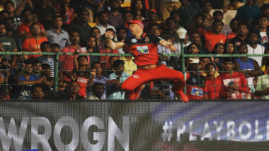 IPL 2018 Video Highlight: AB de Villiers’ Spiderman Catch Impresses RCB Captain Virat Kohli