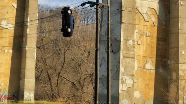 Car Found Dangling From Toronto Bridge, Police Investigates Mysterious Incident