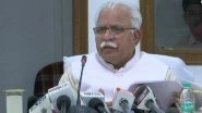 Haryana CM Manohar Lal Khattar Announces Massive 24,000 Posts Recruitment Drive in the State