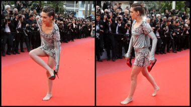 Kristen Stewart Takes off Shoes to Protest Against ‘Only Heels’ Policy on the Cannes 2018 Red Carpet- Watch Video