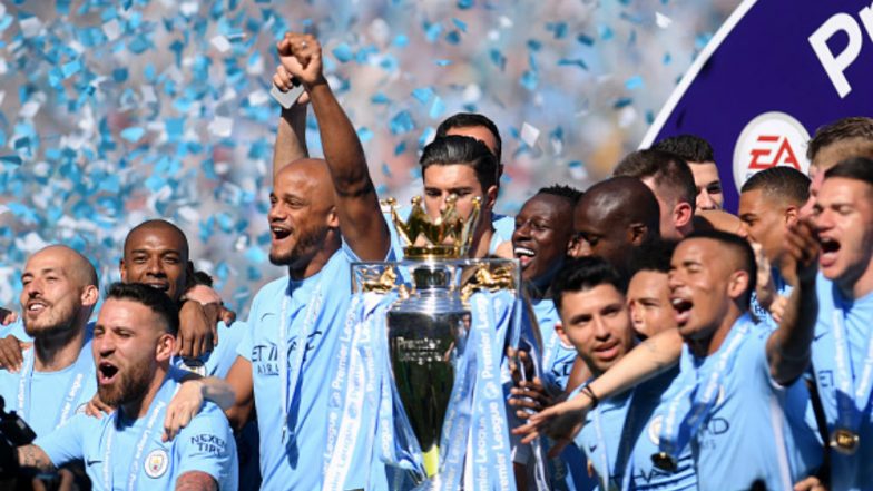 Manchester City Lift EPL 2017/18 Trophy, Huddersfield Town Earn Valuable Point