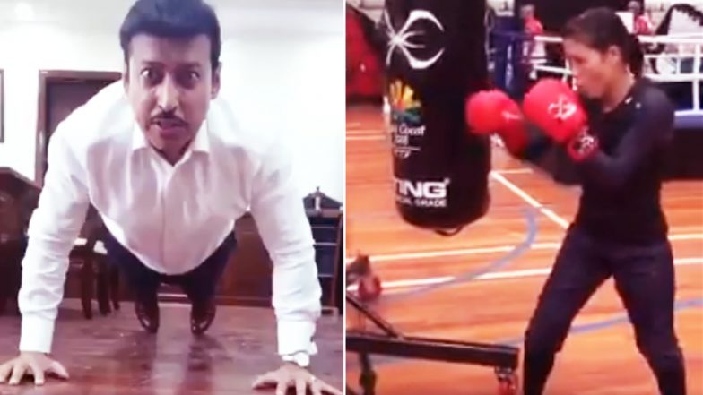 Rajyavardhan Rathore Does Push-ups For Fitness Challenge; Hrithik Roshan, Saina Nehwal, Mary Kom Share Their Fitness Regime