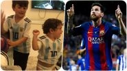 FIFA World Cup 2018:  Watch Lionel Messi&rsquo;s Sons Thiago & Mateo Cheer For Team Argentina