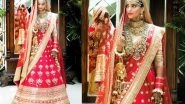 Sonam Kapoor Anand Ahuja Wedding: The Actress Looks Every Bit Royal, Elegant and Stunning in Her Bridal Lehenga - View Pic