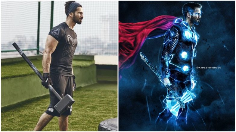 Shahid Kapoor Wields a Hammer Like a Boss in His Latest Insta Pic; Fans Already Reimagine Him as Thor!