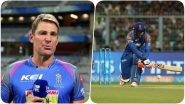 IPL 2018: Rajasthan Royals&rsquo; Mentor Shane Warne SLAMS the Batsmen for Their Loss Against KKR