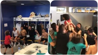 Watch Marcelo’s Son Enzo Vieira Recreate His Father’s Viral Video With Real Madrid’s Junior Team