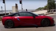 Sachin Tendulkar hits Mumbai Streets in his BMW i8 - Watch Video with Caravan of other Super Cars