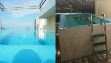 Woman Shares Misleading Photo of Hotel's Swimming Pool Which is Actually a Small Tub