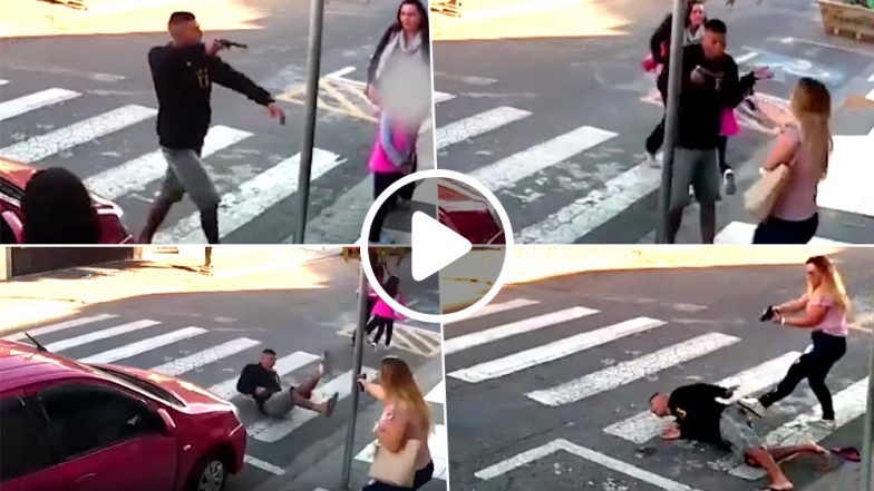 Mom Saves a Robbery by Killing Gunman Outside a School in Sao Paulo, Watch Video