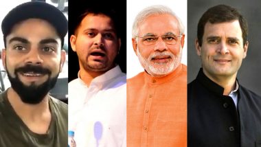 PM Narendra Modi Accepts Virat Kohli’s Fitness Challenge, Rahul Gandhi and Tejashwi Yadav Trolls the PM With Their Version of the Challenge
